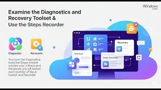 10) Examine the Diagnostics and Recovery Toolset and Use the Steps Recorder.