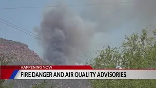 Air quality advisories and fire danger in Colorado