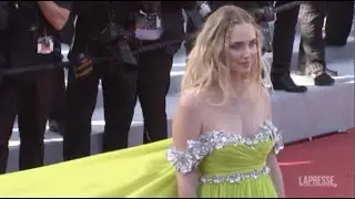 Cannes, Chiara Ferragni incanta tutti sul red carpet. (LaPresse)