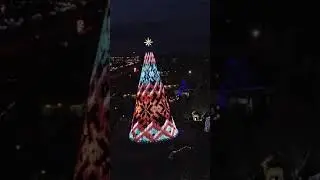 Christmas Vibes #Christmas Lights | Aerial Shot #shorts