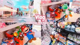 🌸Shopping vlog | GameStop, Hot Topic, Claire's