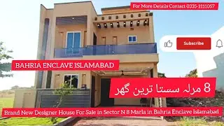 Brand New Designer House For Sale in Sector N 8 Marla Bahria Enclave 
