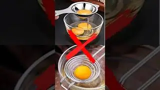 Easy Egg Yolk Separator #shorts #shortvideo #viral #trending #youtubeindia #kitchentips