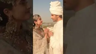 Washma Fatima  Subhan Awan wedding shoot #mujhepyaarhuatha #terebin #washmasubhan #rensing #shorts