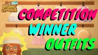 COMPETITION OUTFIT DESIGNS IN ACNH!! // Animal Crossing: New Horizons Pro Designs and QR Codes!