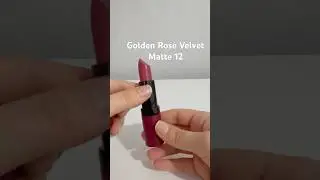Golden Rose Velvet Matte 12 Numara #goldenrose #goldenrosemakeup #makeup #haul