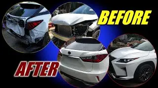 Rebuilding a salvage Lexus RX in 15 minutes
