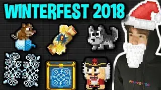 WASTING ALL MY DLS ON WINTERFEST 2018 | Growtopia