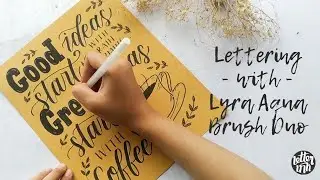 Lettering with Lyra Aqua Brush Duo