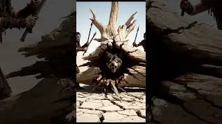 Raging Wolf Breaks Free &ndash; Tribal Hunters vs Hollow Tree in Desert Action #wildliferescue #wildlife