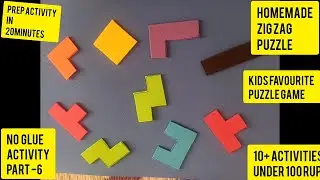 Homemade Zig zag puzzle | Summer special Activities | 10+Activities under 100rs | Prep in jst 20mins