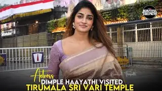 Actress Dimple Haayathi Visited Tirumala Sri Vari Temple 