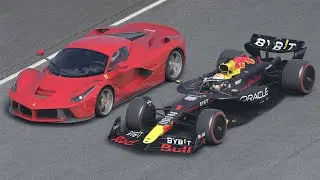 Red Bull F1 2024 vs Ferrari Supercars at Laguna Seca
