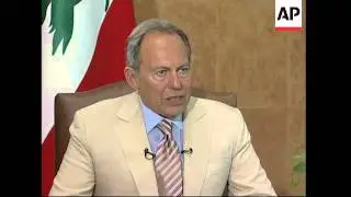 AP Television interview with Lebanese Pres Emile Lahoud