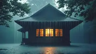 All Night Forest Storm 🌲 Heavy Rain & Thunder for Deep Sleep (LIVE)