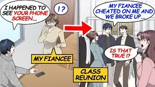 My fiancée was cheated with a young guy, and we broke up. Then I went to a class reunion... [Manga]