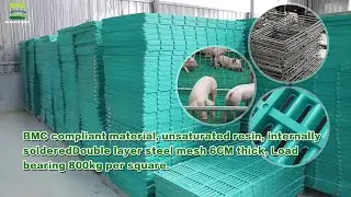 Sow Farm Fully BMC slat floor Bearing 500KG SOW Safe  Leaky pig manure floor non-toxic - GREAT FARM