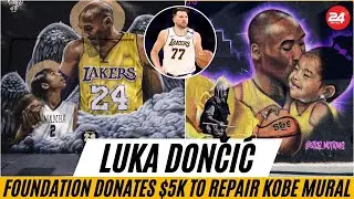 Luka Dončić Foundation Donates $5K to Repair Vandalized Kobe Mural