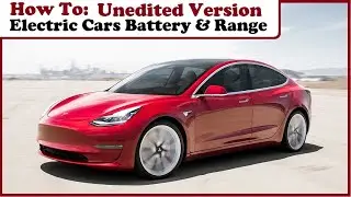 How to: Electric Cars Battery & Range | Principles and EV Calculations (Unedited Version)