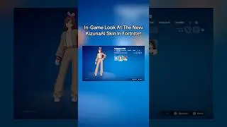 In-Game Look At The New KizunaAI Skin In Fortnite! | Drops January 16th in the shop! | #fortnite