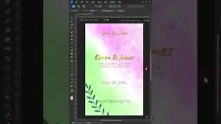 Affinity Designer - Save The Date Card  #affinity #affinitydesigner #advertisementposter