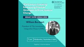 Session #67 : &ldquo;21st Century Investing  Redirecting Financial Strategies to Drive Systems Change