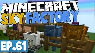 Minecraft Sky Factory 2.5 - MOO FLUID COW DEFENCE PROGRAM! #61 [Modded Skyblock]