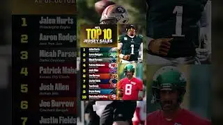 NFL Top 10 Jersey Sales #nfl #football