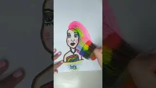 Cabelo neon colorido🌈💐 #colorido #colors #neon #tintas #art #shortsindia #shorts #short❤️💛💙❤️💛💙