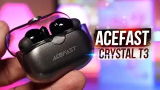 НЕОБЫЧНЫЕ! КРИСТАЛЬНО ПРОЗРАЧНЫЕ НАУШНИКИ ACEFAST CRYSTAL T3