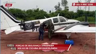 Forças de segurança apreendem 500 kg de cocaína em Marcelândia