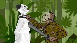 Jason Voorhees VS Art The Clown (Realistic Fight) 