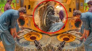 Repairing of Caterpillar Wheel Tandem || Wheel Tandem Open and Change Seal Kit