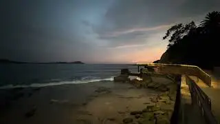 Early morning at Terrigal. Beach rake. A walk on the sand. Colourful clouds. Sunrise. 