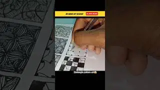 Zentangle pattern drawing #art #viral #shorts #youtubeshorts