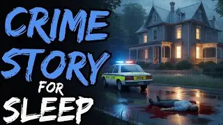 Disturbing True Crime Stories for Sleep with Rain Sounds & Light Thunder | Black Raining Screen