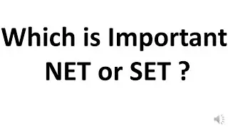 Which is difficult NET or SET ?
