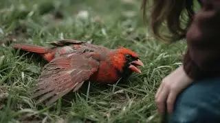 Saving a Hurt Cardinal Mom &ndash; Emotional Rescue & Tender Forest Vibes 🐦🌿 | Soft Sounds & Nature