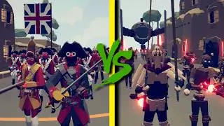 BRITISH ARMY vs DROID ARMY - Totally Accurate Battle Simulator TABS