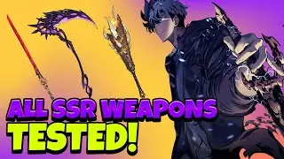 EVERY SSR WEAPON TESTED WITH DATA! BEST TO WORST! RESULTS ARE SHOCKING! [Solo Leveling: Arise]