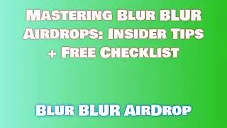 Claim Free Blur BLUR Airdrop  |  Discover Blur BLUR Airdrop Exchange Options