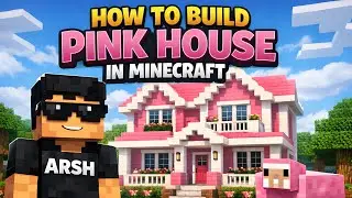 Pink house in minecraft #trending #minecraft 
