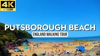 Putsborough Beach 4K Walking Tour | Relaxing ASMR Seaside Stroll in Beautiful North Devon, England