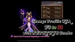 Yolo With Nephthys From F3 to G1 | Show matchs and runes | Summoners War