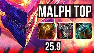 MALPHITE vs ZED (TOP) | EUW Diamond | 25.9
