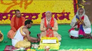 PM Modi Lays Foundation Stone Of Shri Kalki Dham Temple In UP's Sambhal