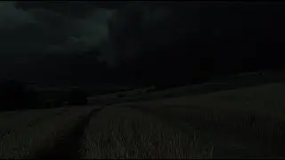 Silvergrass Meadow In A Thunderstorm With Rumbling Thunder | Dark Clouds At Night Relaxing For Sleep