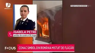 Conac simbol din România mistuit de flăcări