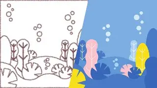 Create a Flat Design Underwater World Illustration with Inkscape