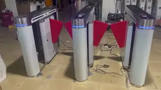 Automatic Flap Barrier Gate Access Control System for Office Building Entrances